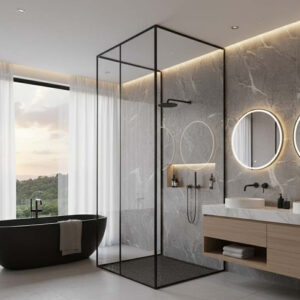 Vách Kính Tắm Slim Gymek